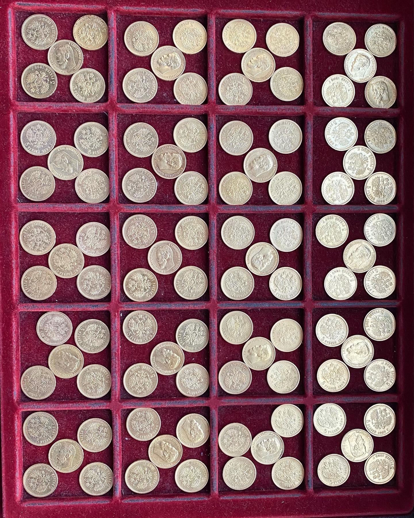 В продаже появился лот 5 рублей Николая 2 - 100 шт.